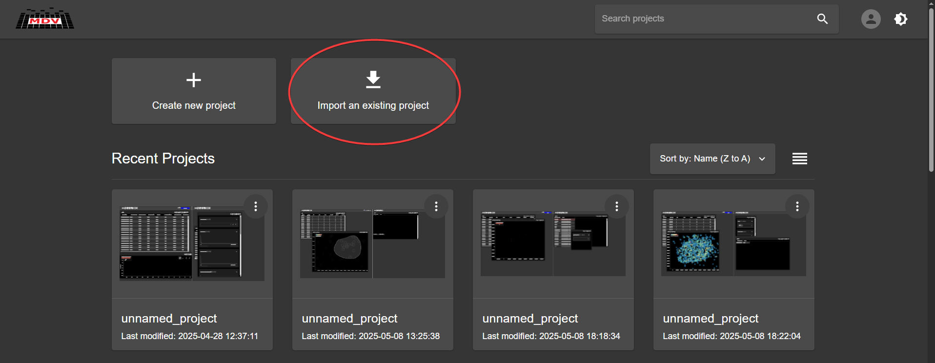 import project